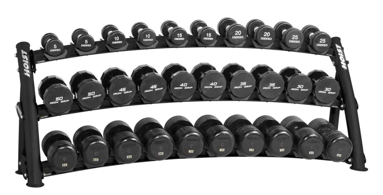 Hoist Fitness 3-Tier Horizontal Dumbbell Rack