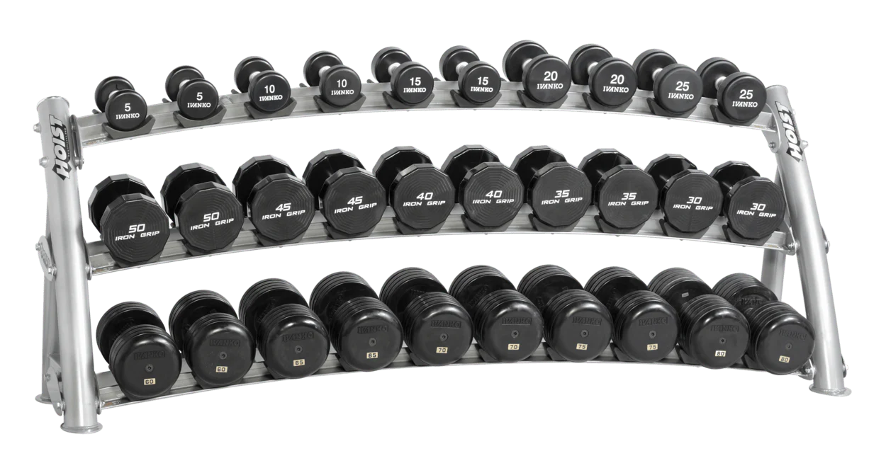 Hoist Fitness 3-Tier Horizontal Dumbbell Rack