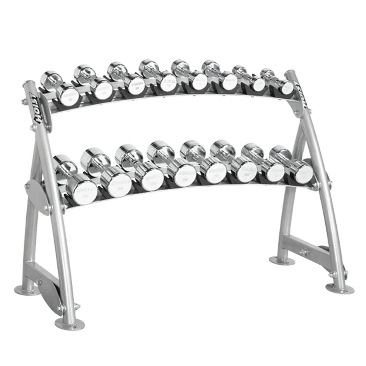 Hoist Fitness 2-Tier Horizontal Beauty Bell Rack