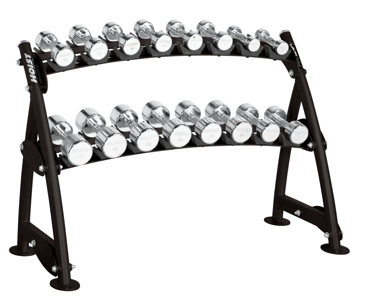 Hoist Fitness 2-Tier Horizontal Beauty Bell Rack