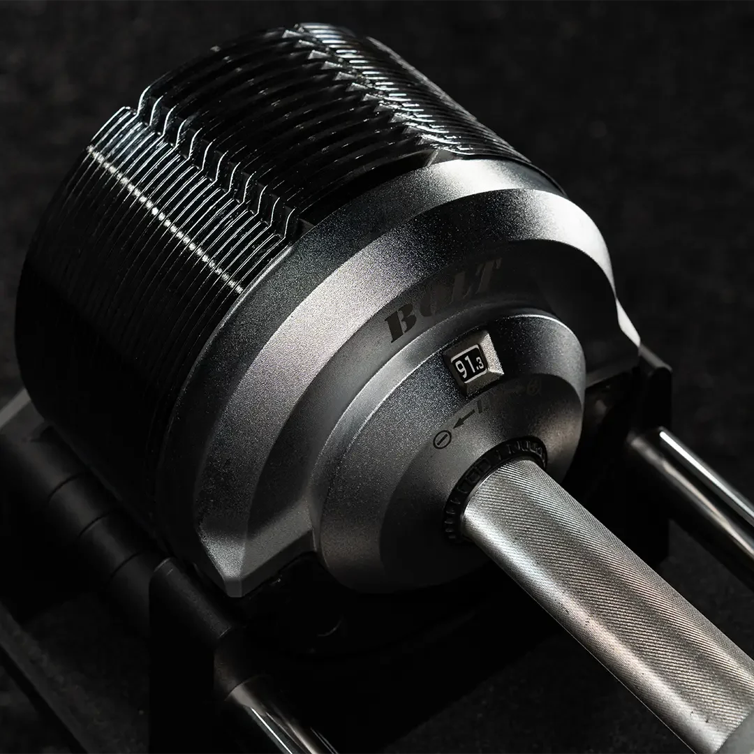THE REVOLVER Adjustable Dumbbell 92 Lb Black (Pair)