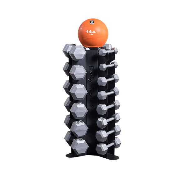Body-Solid 3-Sided Vertical Dumbbell Rack