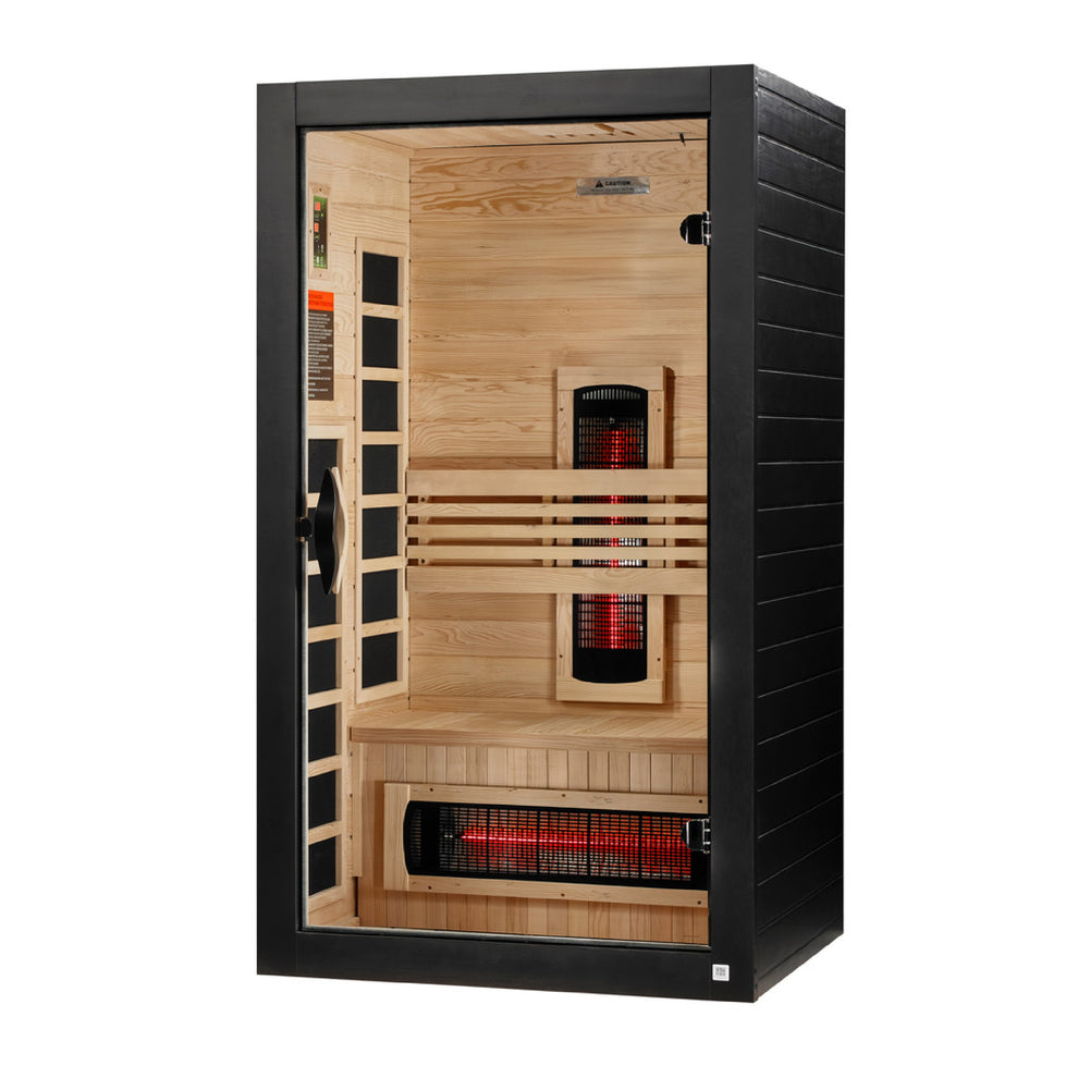 Santorini 1-2 Person Full Spectrum Near Zero EMF FAR IR Sauna (DYN-6009-03 FS)