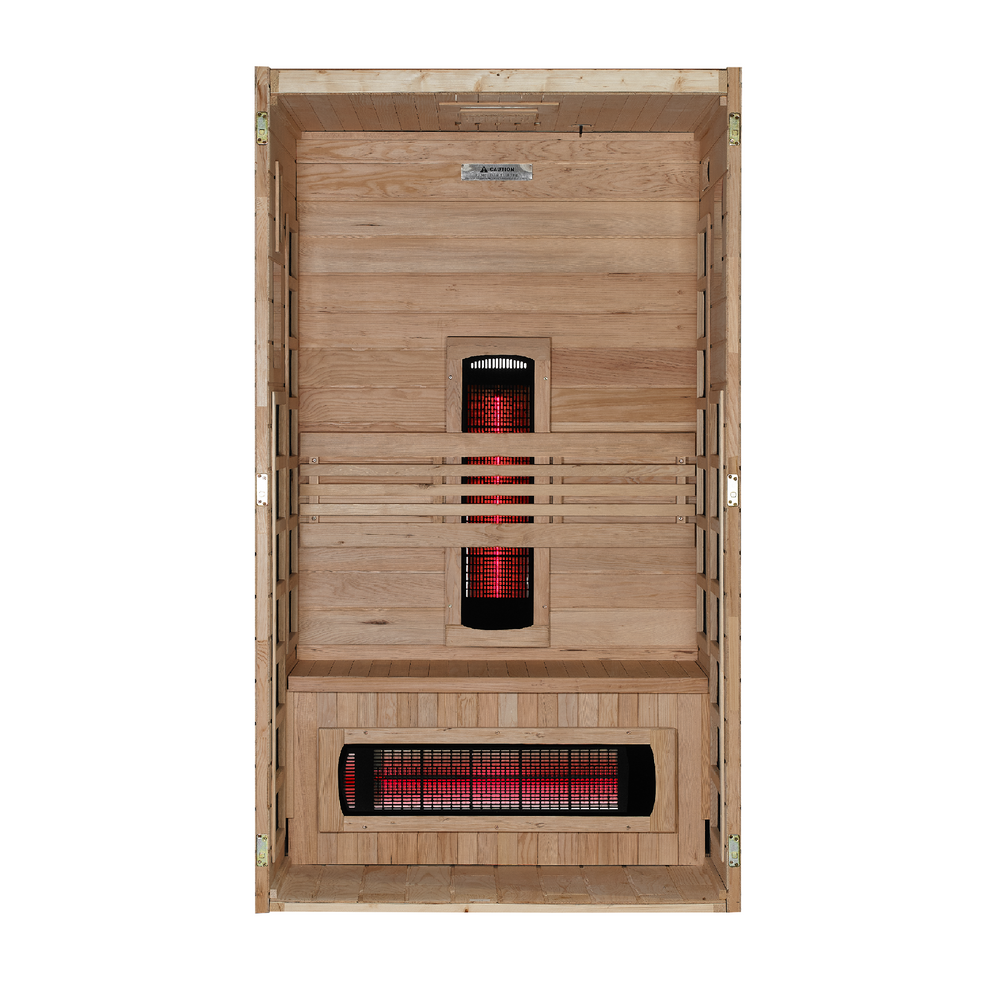 Santorini 1-2 Person Full Spectrum Near Zero EMF FAR IR Sauna (DYN-6009-03 FS)
