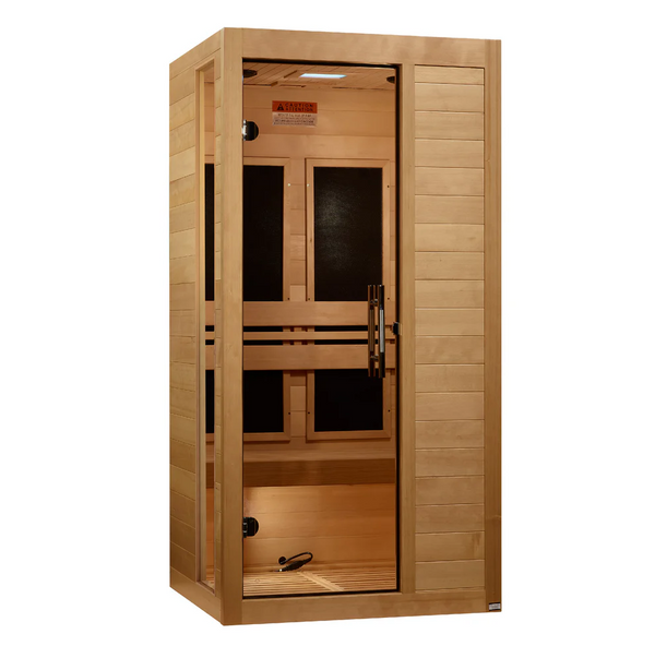 Golden Designs ***New 2026 Model*** Dynamic "Veneto" 1-2 Person Ultra Low EMF FAR IR Sauna (DYN-6115-05 Elite)