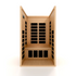 Golden Designs ***New 2026 Model*** Dynamic "Gracia" 1-2 Person Ultra Low EMF FAR IR Sauna (DYN-6119-01 Elite)