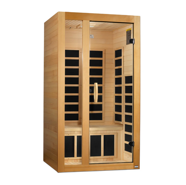Golden Designs ***New 2026 Model*** Dynamic "Gracia" 1-2 Person Ultra Low EMF FAR IR Sauna (DYN-6119-01 Elite)