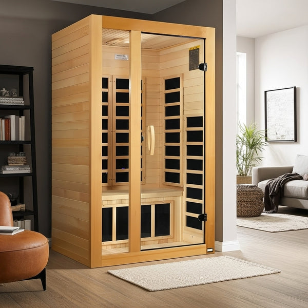 New 2026 Model Dynamic Gracia 1-2-Person Full Spectrum Near Zero EMF FAR IR Sauna (DYN-6119-03 FS)