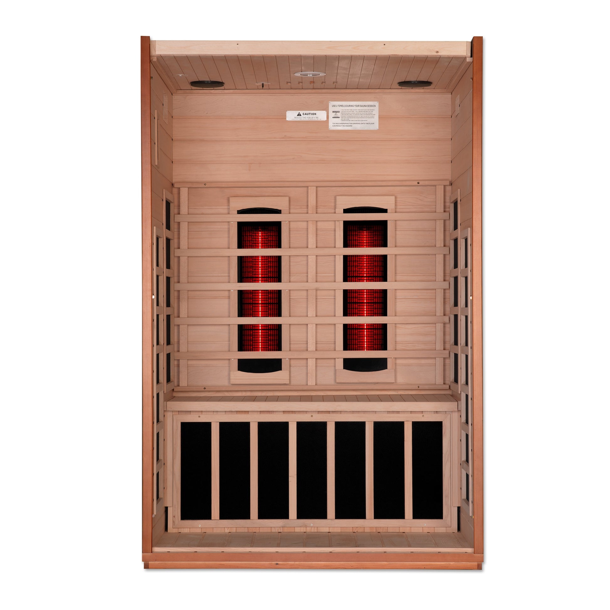 New 2026 Cardoba 2 Person Full Spectrum Infrared Sauna - Canadian Hemlock