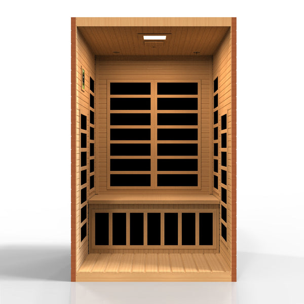 New 2026 Santiago 2 Person Ultra Low EMF FAR Infrared Sauna