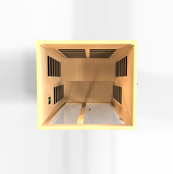 New 2026 Santiago 2 Person Ultra Low EMF FAR Infrared Sauna