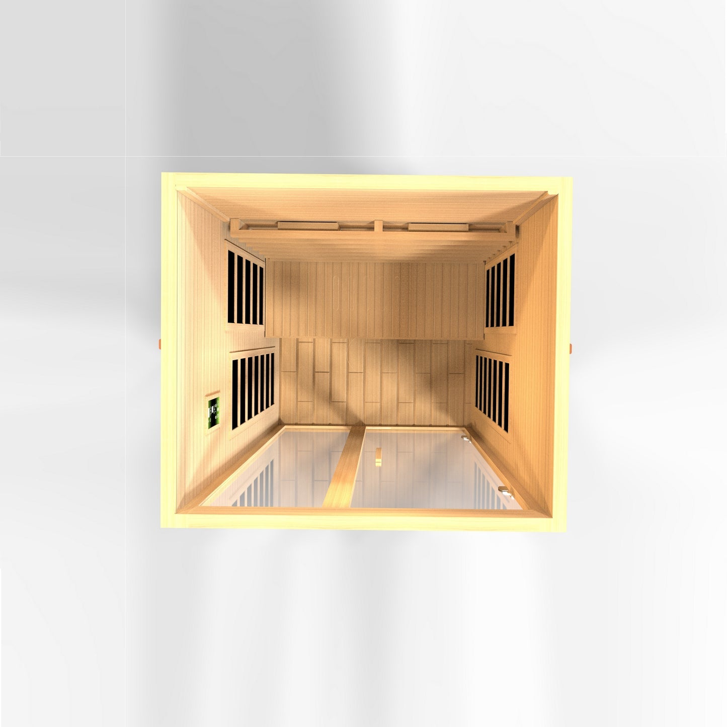 New 2026 Santiago 2 Person Full Spectrum Infrared Sauna - Canadian Hemlock