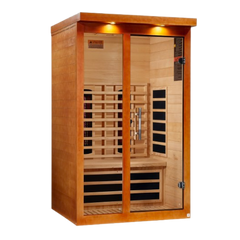 New 2026 Model Dynamic "Llumeneres" 2 Person Full Spectrum Nero Zero EMF FAR IR Sauna (DYN-6215-03 FS)