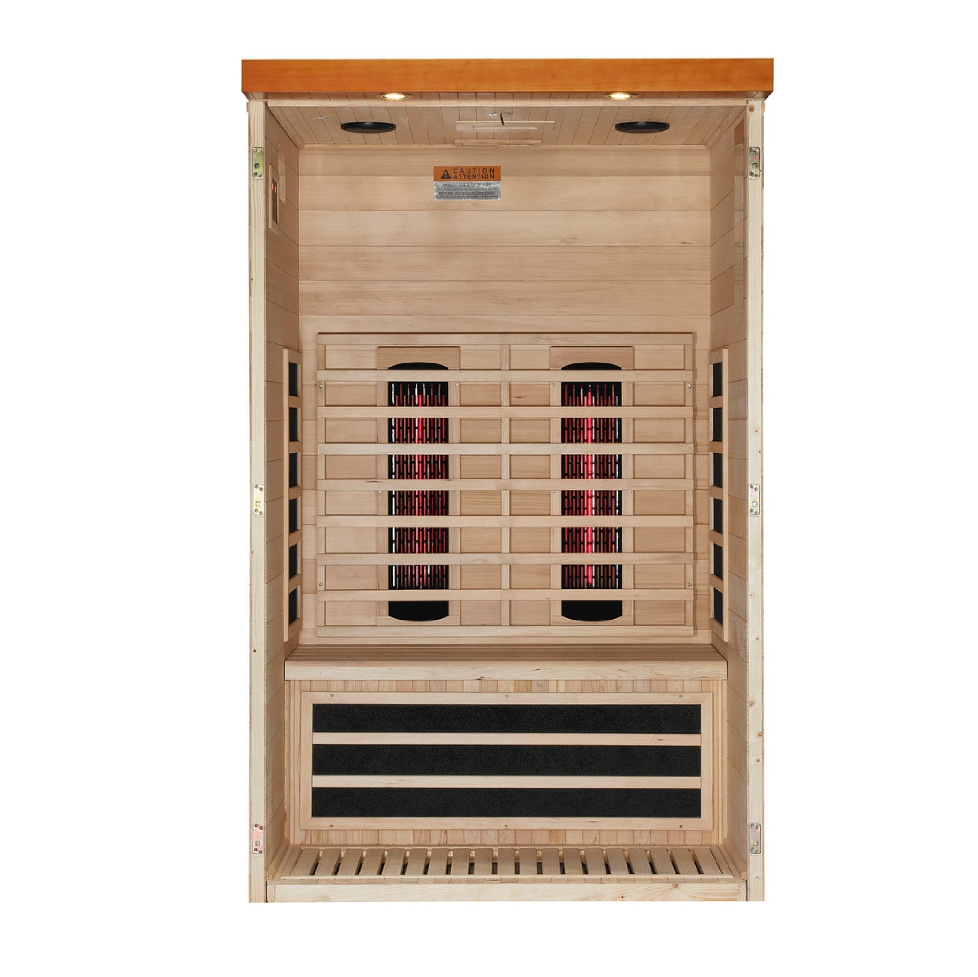 New 2026 Model Dynamic "Llumeneres" 2 Person Full Spectrum Nero Zero EMF FAR IR Sauna (DYN-6215-03 FS)