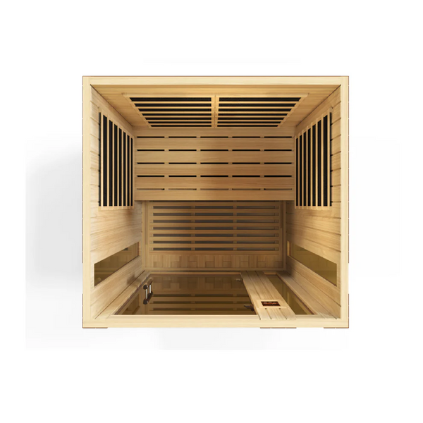 Golden Designs Dynamic "Vittoria" 2 Person Ultra Low EMF Far IR Sauna (DYN-6220-01 Elite)
