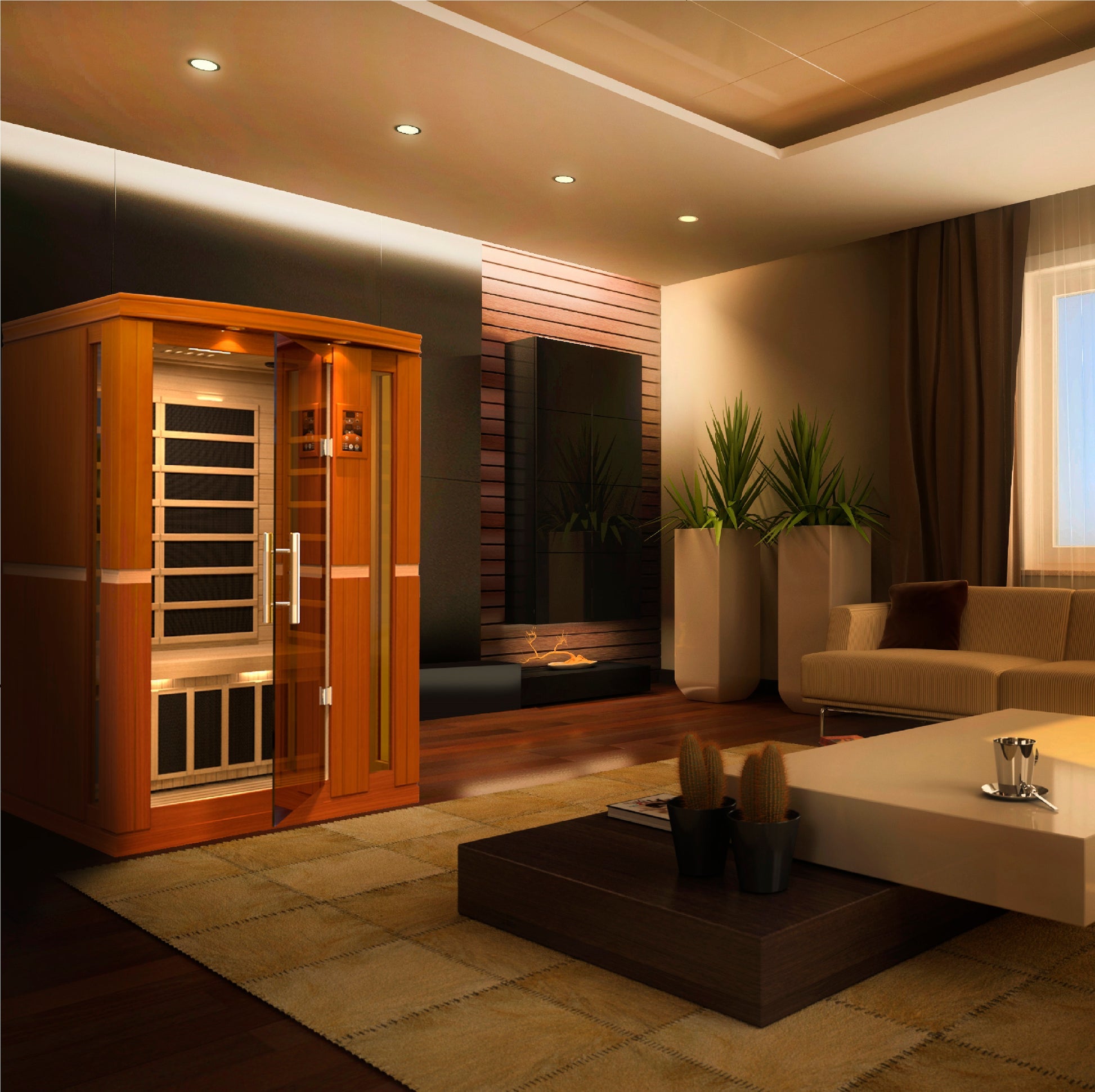 New 2026 Dynamic "Vittoria" 2 Person Ultra Low EMF Far IR Sauna (DYN-6220-01 Elite)