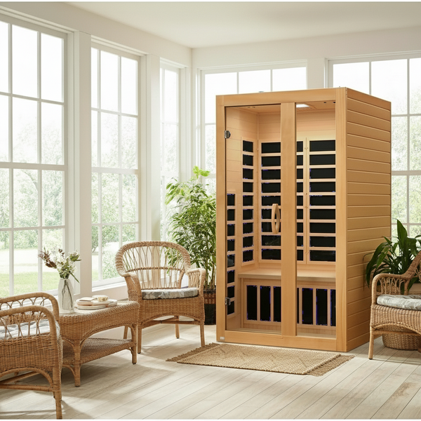 New 2026 Model Dynamic "Serena" 2 Person Low EMF FAR IR Sauna (DYN-6229-01)