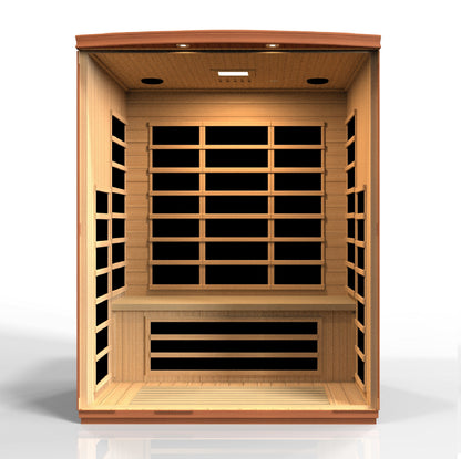 New 2026 Lugano 3 Person Ultra Low EMF FAR Infrared Sauna
