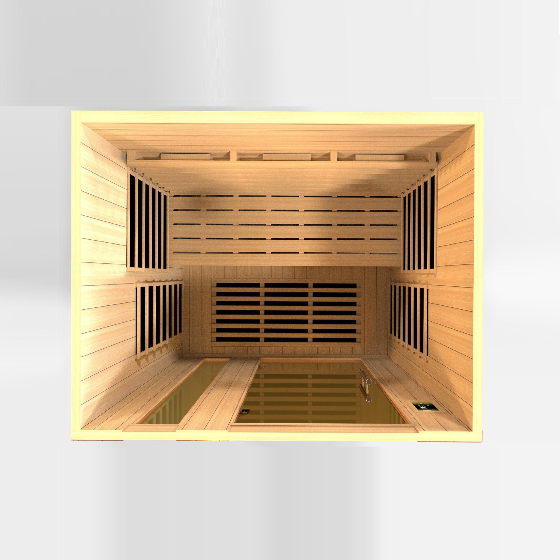 New 2026 Lugano 3 Person Full Spectrum Infrared Sauna - Canadian Hemlock
