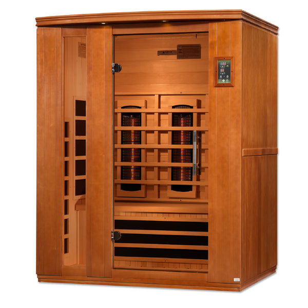 New 2026 Lugano 3 Person Full Spectrum Infrared Sauna - Canadian Hemlock