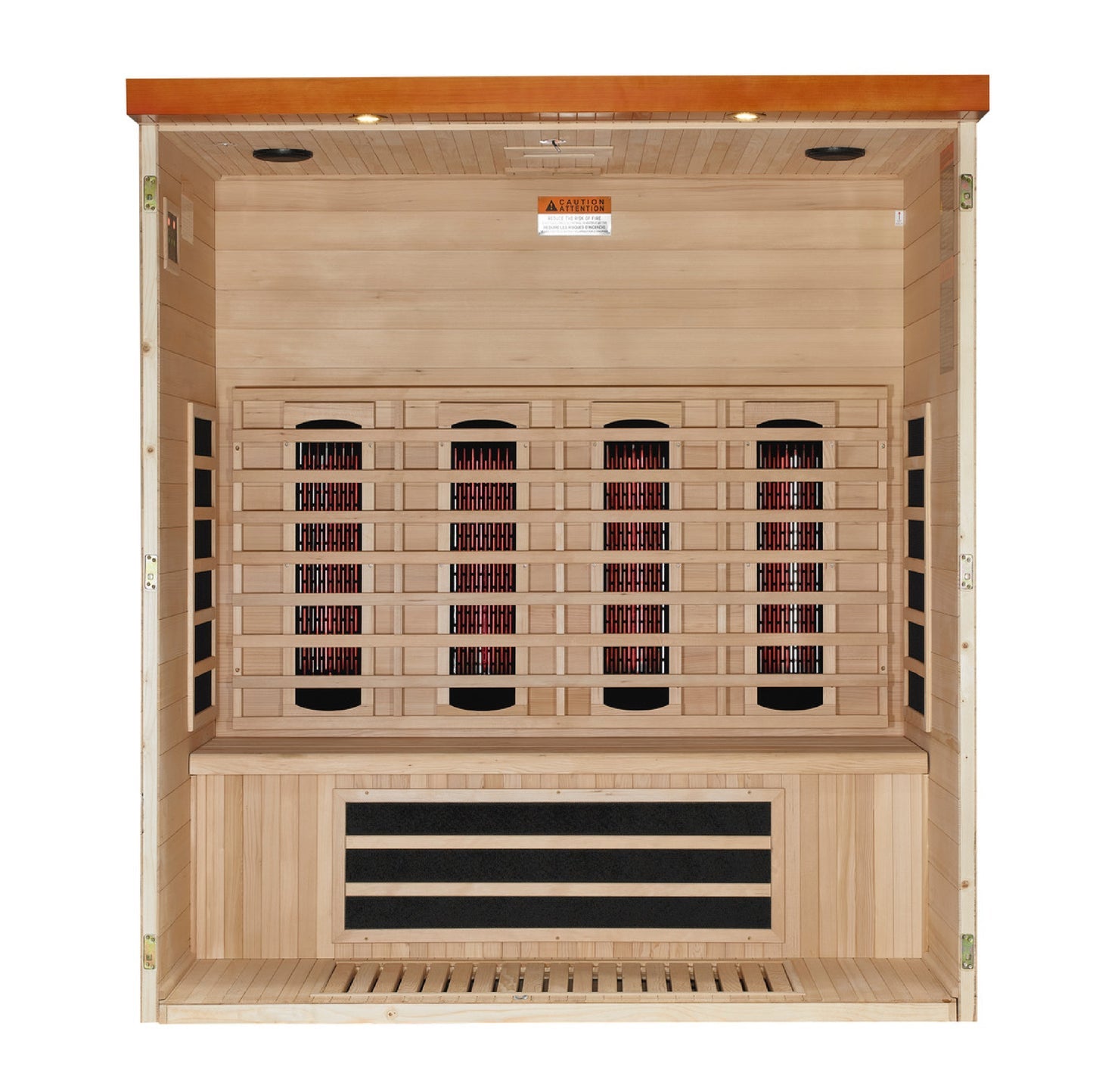 New 2026 Model Dynamic Vila Grande 4 Person Full Spectrum Near Zero EMF FAR IR Sauna (DYN-6415-03 FS)
