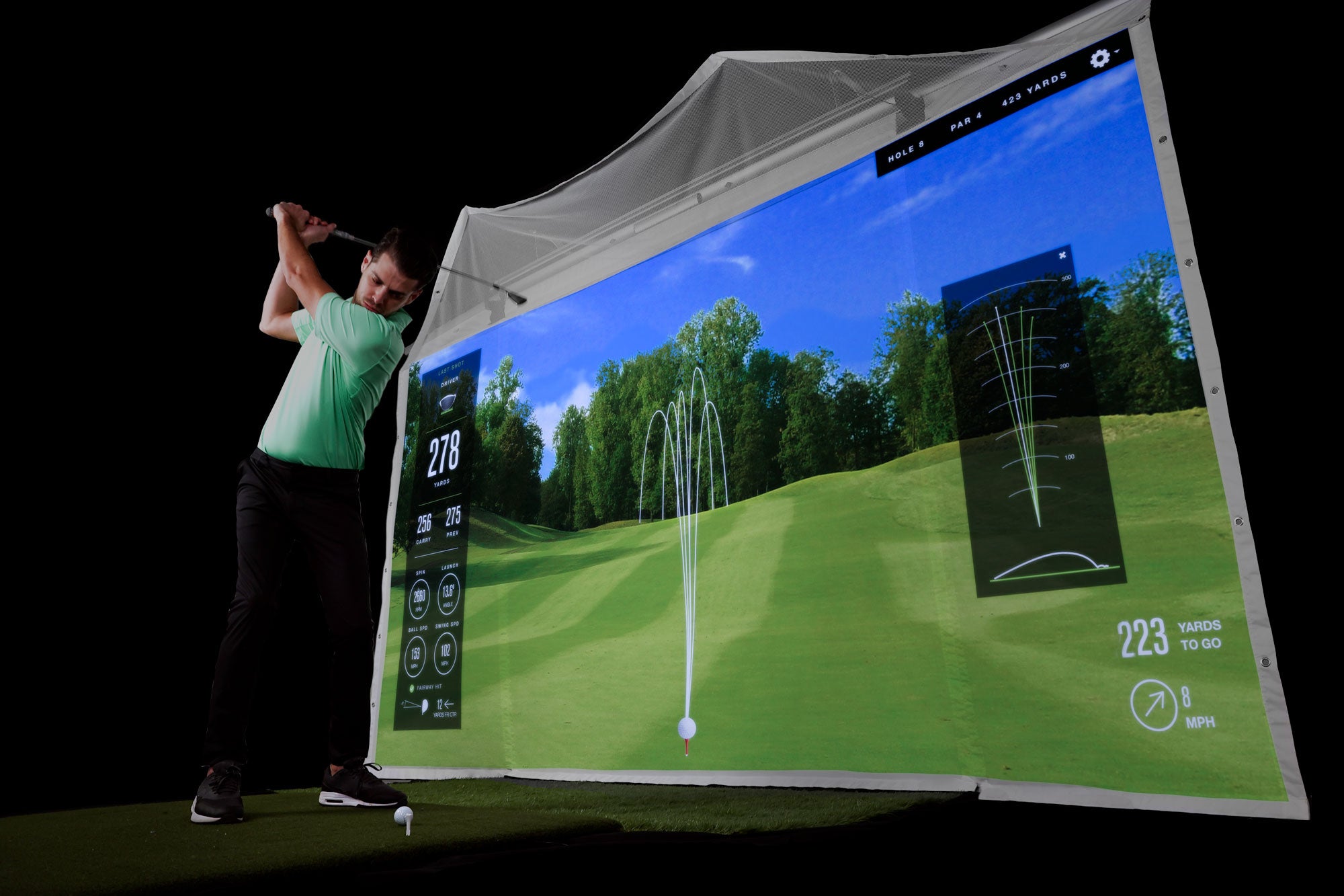 Rapsodo MLM2PRO Garage Golf Simulator Package