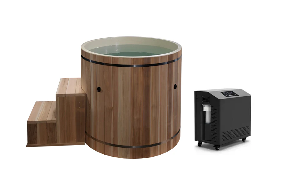 New 2026 Golden Designs Dynamic Cold Therapy PVC Barrel Cold Plunge