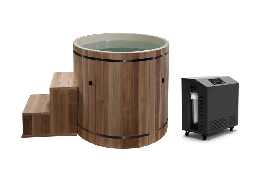 New 2026 Golden Designs Dynamic Cold Therapy PVC Barrel Cold Plunge
