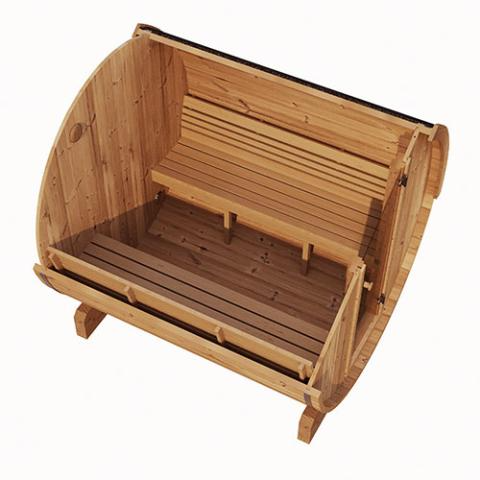 Model E8 6 Person Traditional Barrel Sauna
