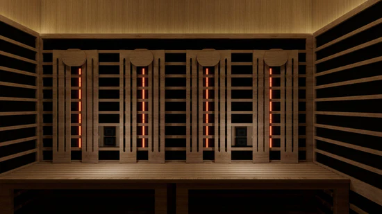 Sun Home Eclipse™ 4-Person Red Light & Infrared Sauna