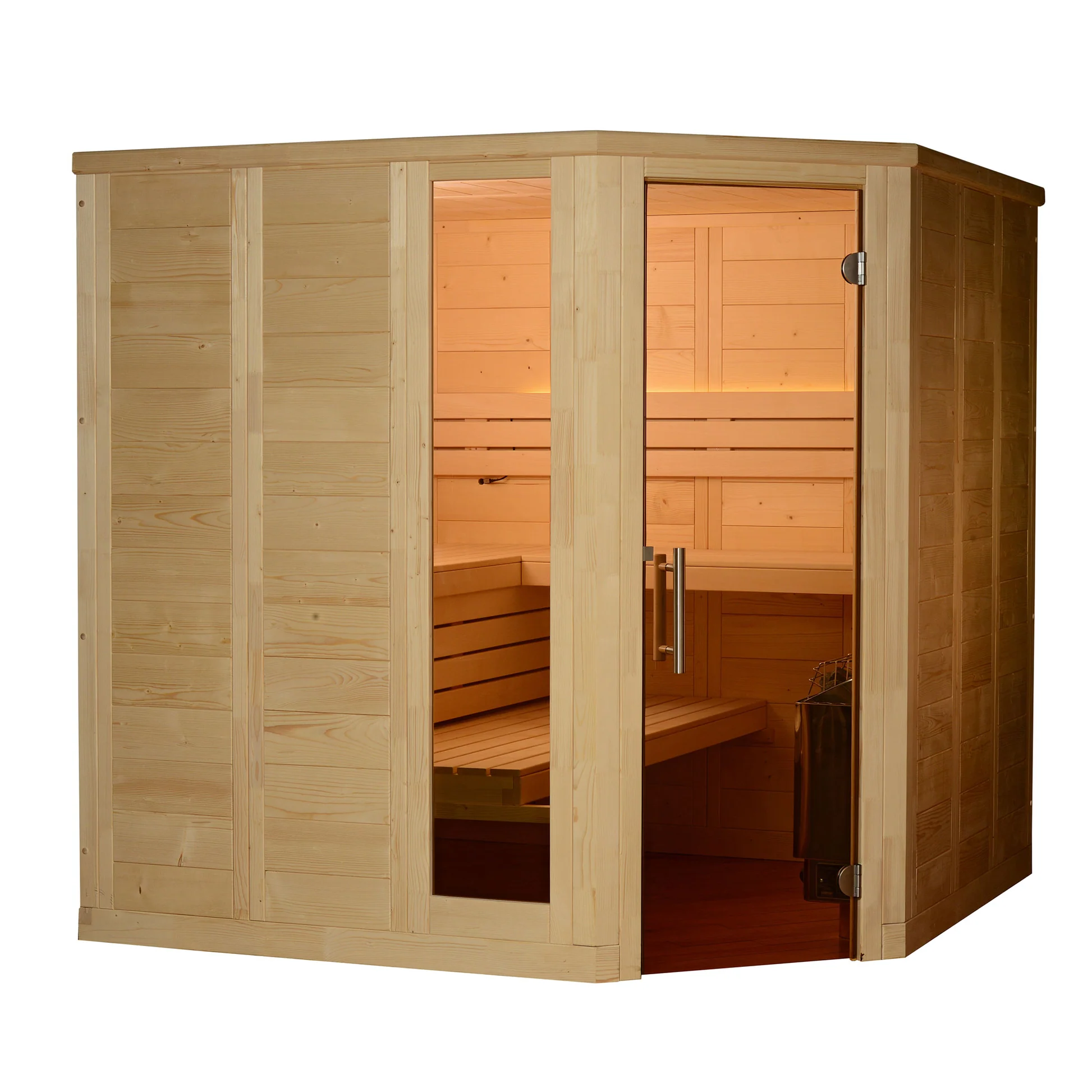 Almost Heaven Patterson 6-Person Indoor Corner Sauna (Element Series)