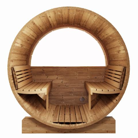 Model E7W 4 Person Traditional Barrel Sauna