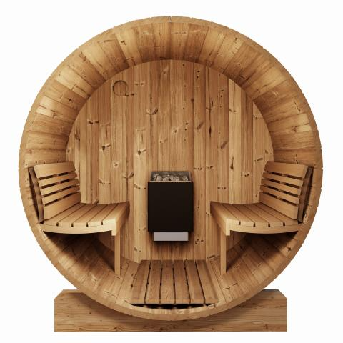 Model E8 6 Person Traditional Barrel Sauna