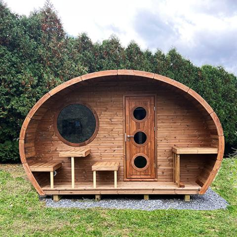 SaunaLife Model G11 8 Person Traditional Outdoor Sauna