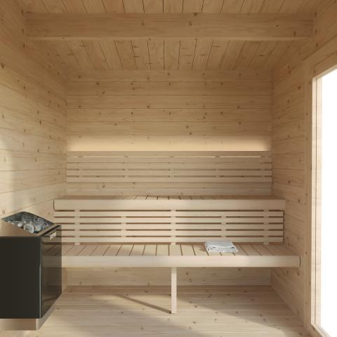 Model G4 6 Person Traditional Outdoor Sauna