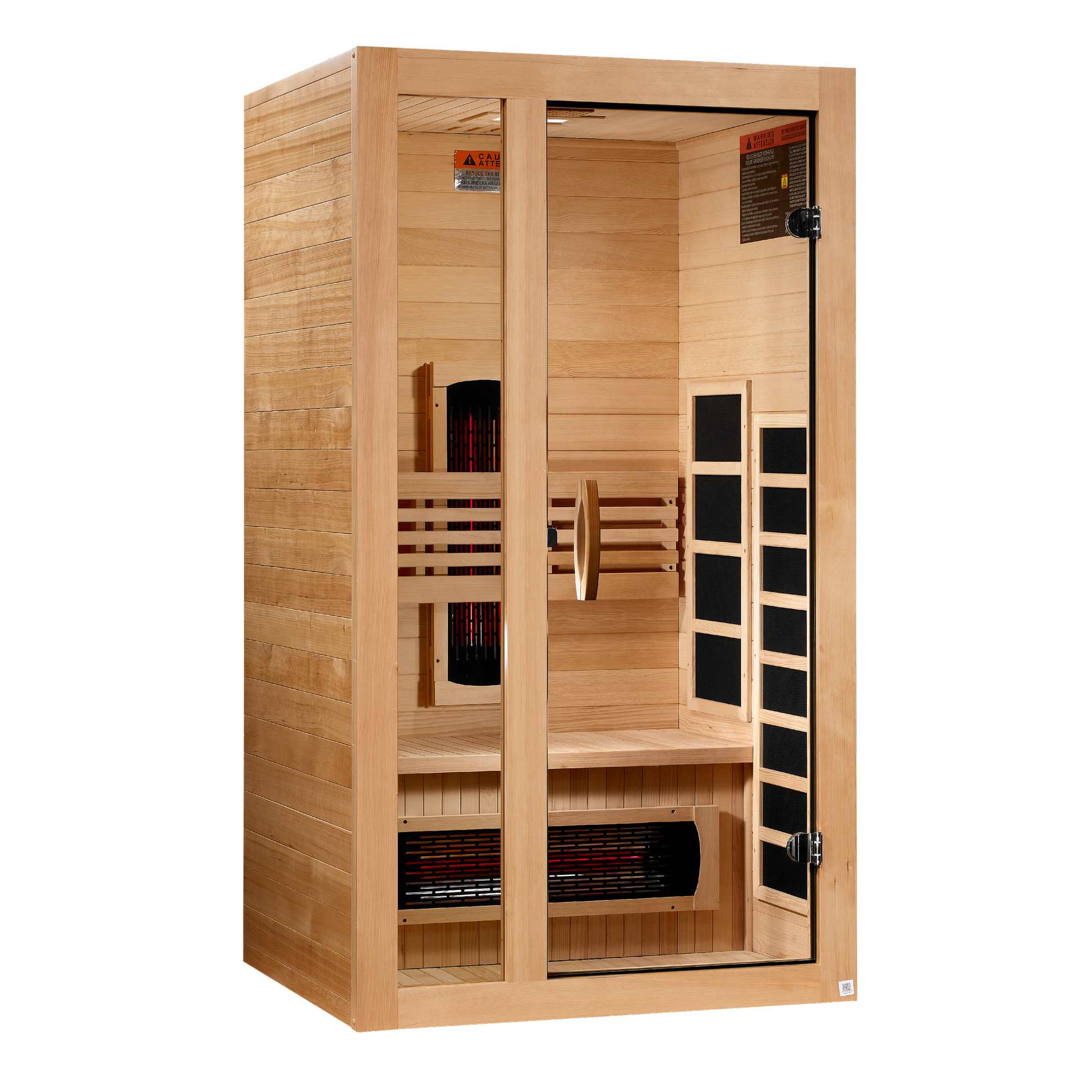 New 2026 Model Dynamic Gracia 1-2-Person Full Spectrum Near Zero EMF FAR IR Sauna (DYN-6119-03 FS)