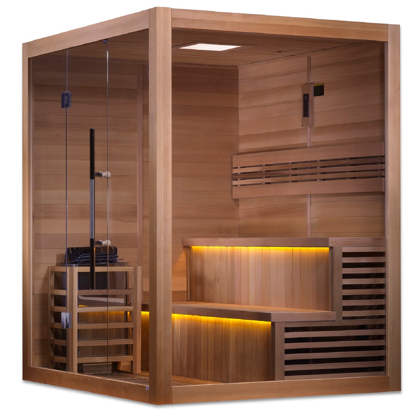 New 2026 "Kuusamo Edition" 6 Person Traditional Sauna (GDI-7206-01) - Canadian Red Cedar Interior