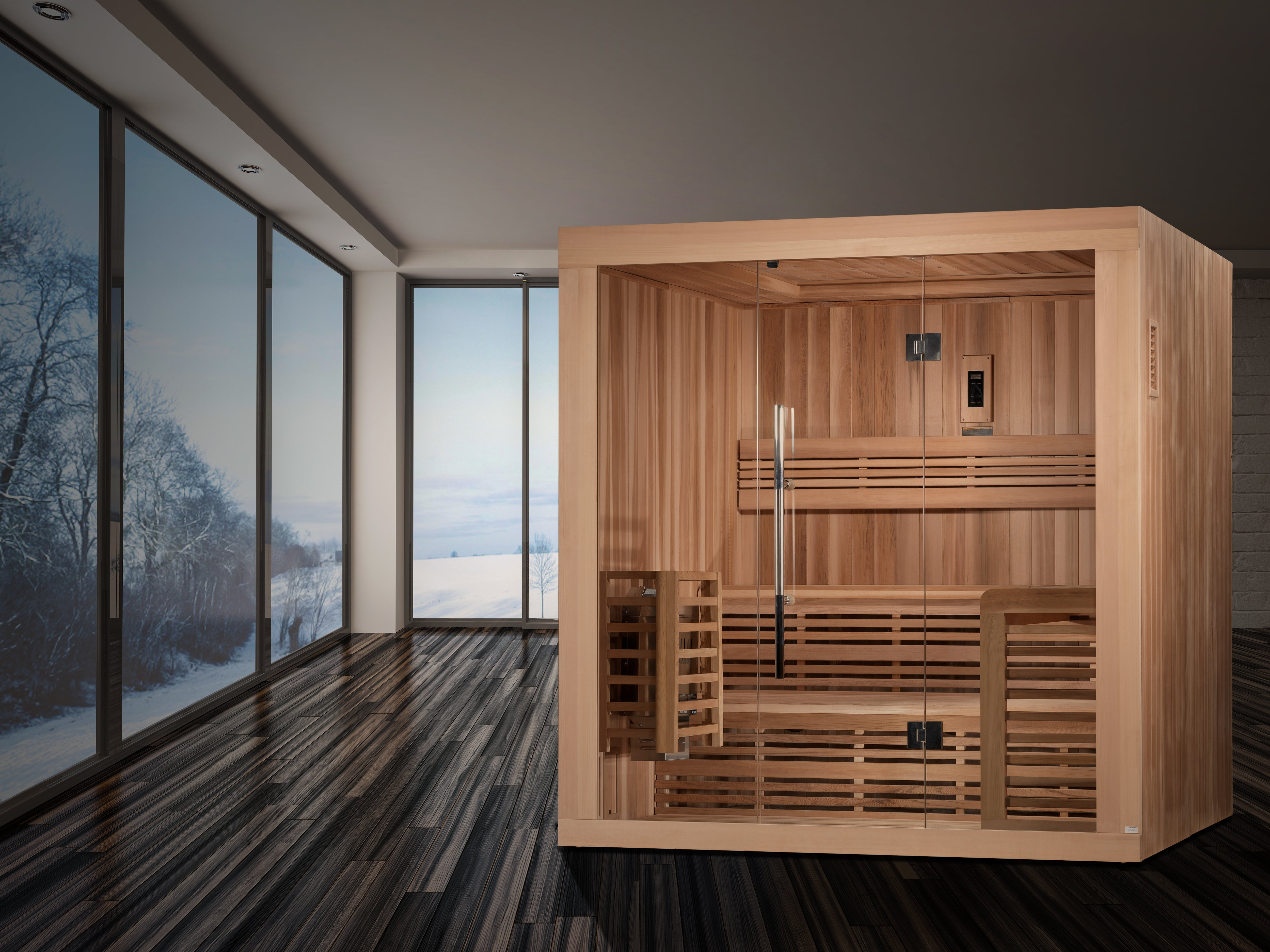 New 2026 "Osla Edition" 6 Person Traditional Sauna - Canadian Red Cedar