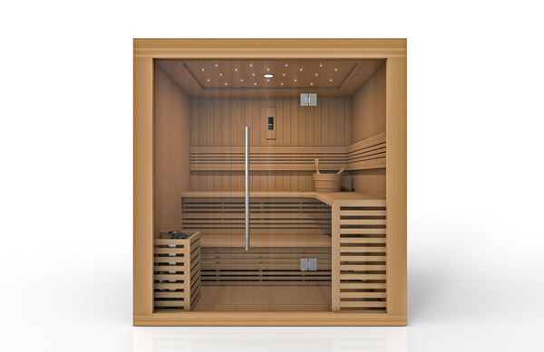 New 2026 "Osla Edition" 6 Person Traditional Sauna - Canadian Red Cedar
