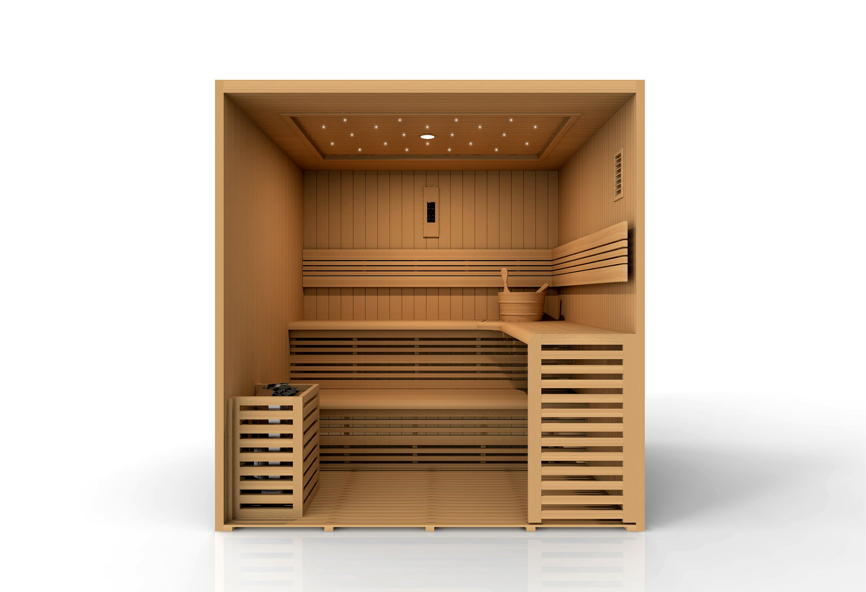 New 2026 "Osla Edition" 6 Person Traditional Sauna - Canadian Red Cedar