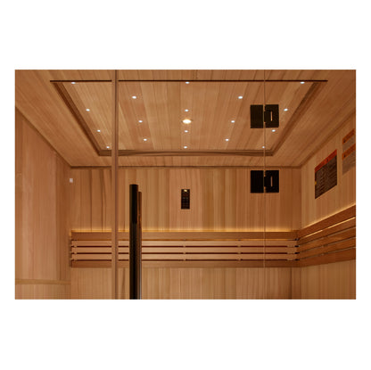 New 2026 Updated "Osla Edition" 6 Person Traditional Sauna - Canadian Red Cedar Interior and Pacific Premium Clear Cedar Exterior