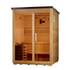 Arlberg 3 Person Traditional Outdoor Steam Sauna - Flat Roof (GDI-8003-01)