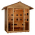 New 2026 "Gargellen" 5 Person Hybrid (PureTech™ Full Spectrum IR Or Traditional Stove) Outdoor Sauna