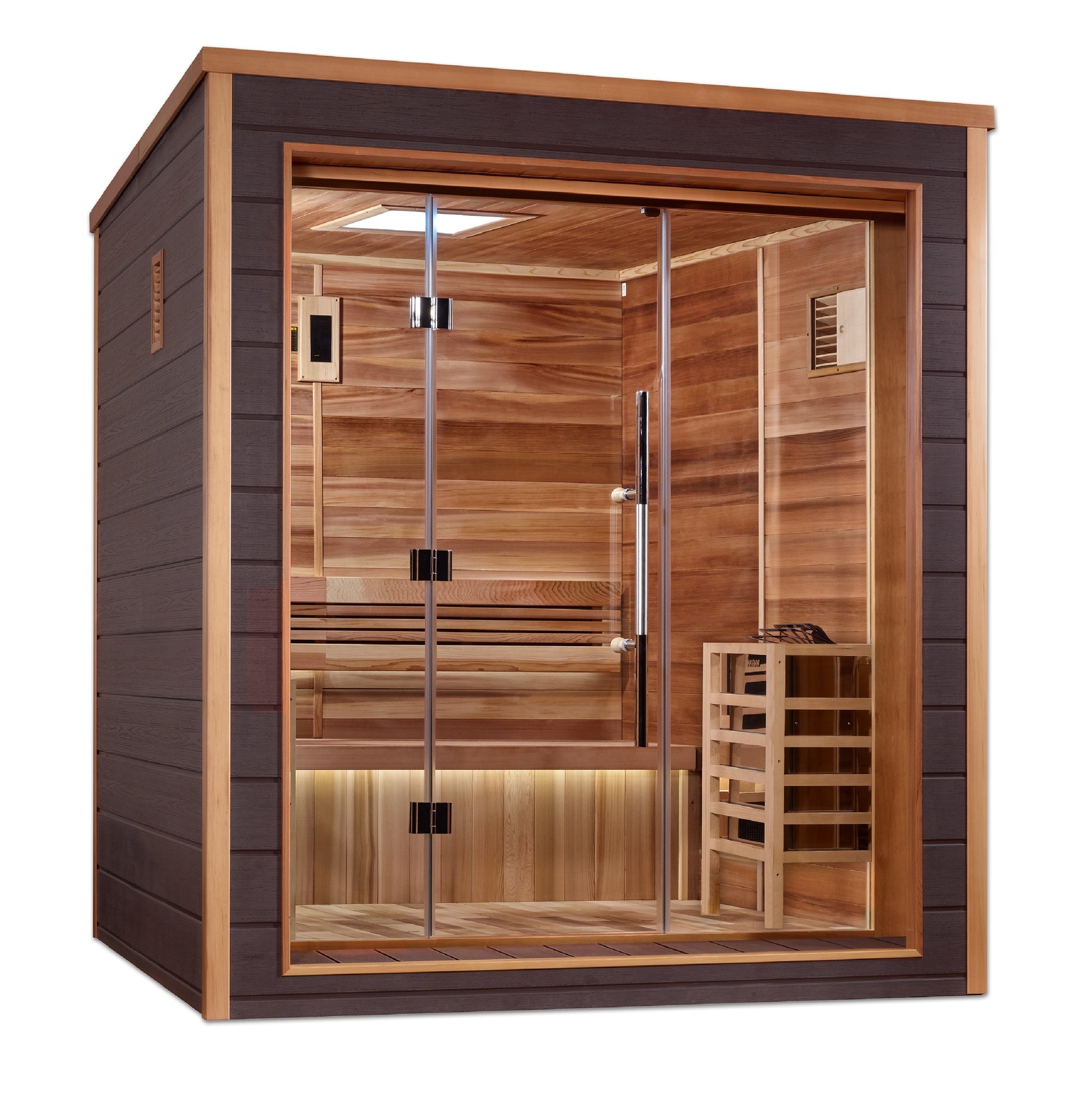 New 2026 Drammen 3-Person Outdoor-Indoor Traditional Sauna