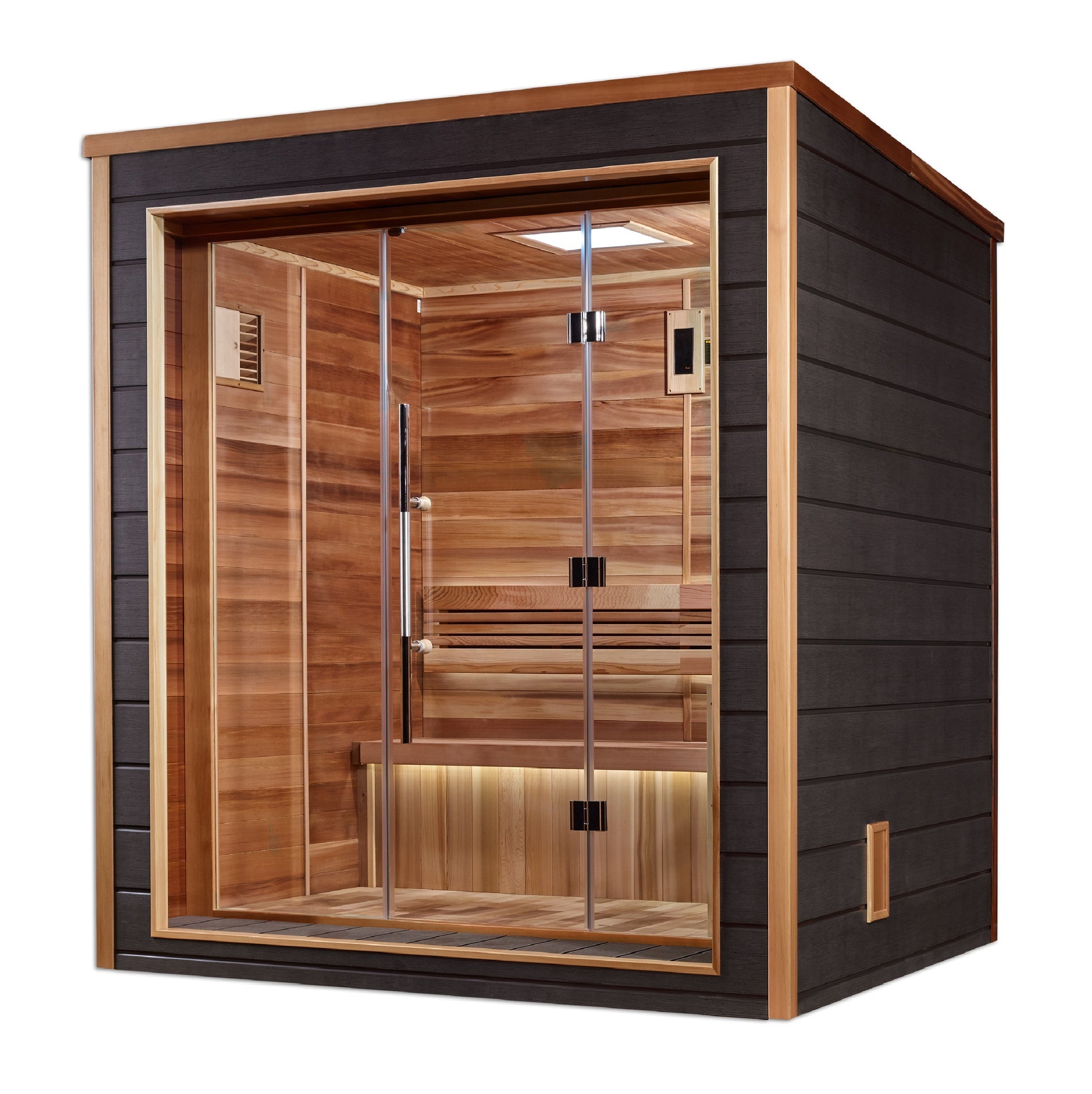 New 2026 Drammen 3-Person Outdoor-Indoor Traditional Sauna