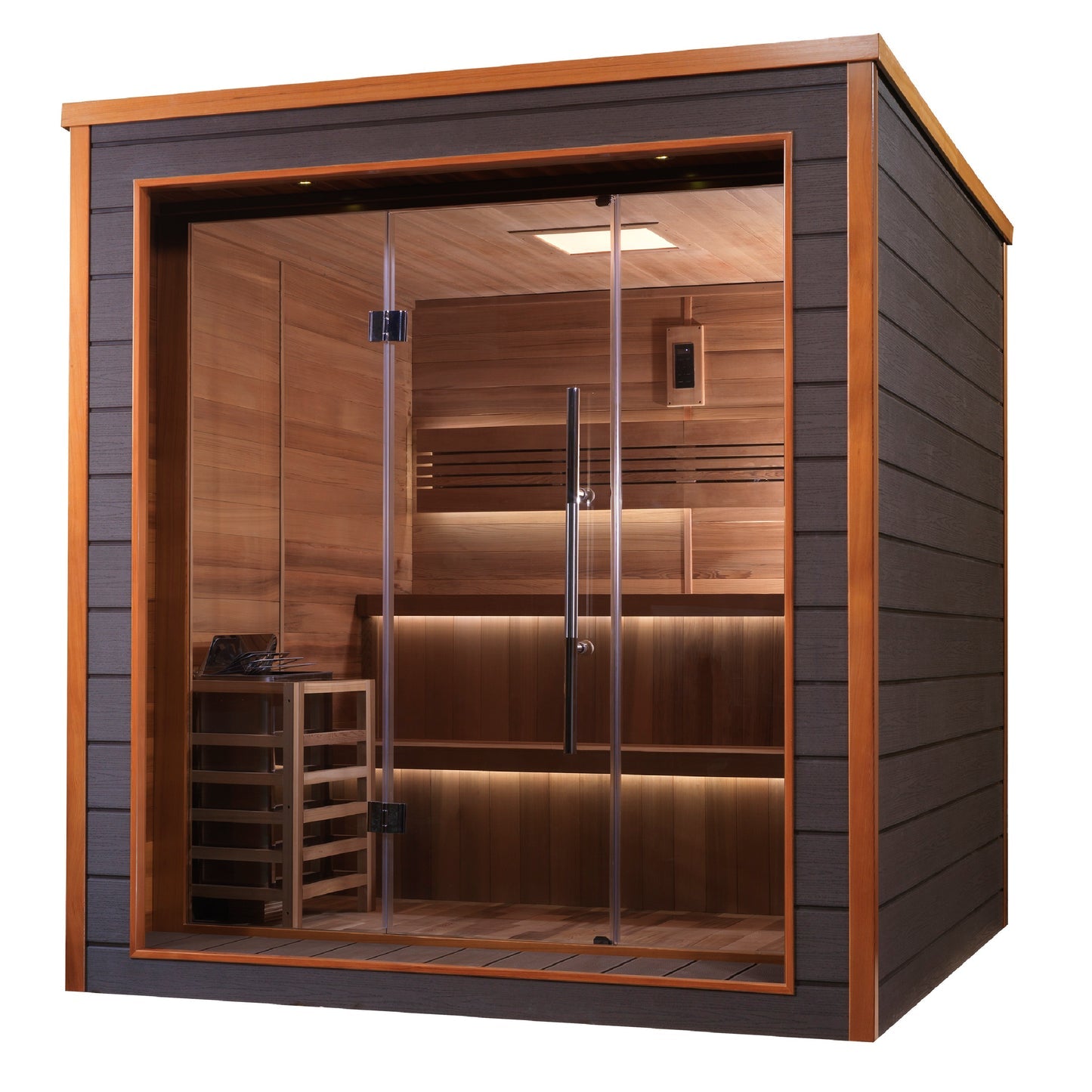 New 2026 Bergen 6-Person Outdoor-Indoor Traditional Sauna
