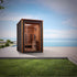 New 2026 Nora 2 Person Outdoor-Indoor PureTech™ Hybrid Full Spectrum Sauna (GDI-8222-01) - Canadian Red Cedar Interior