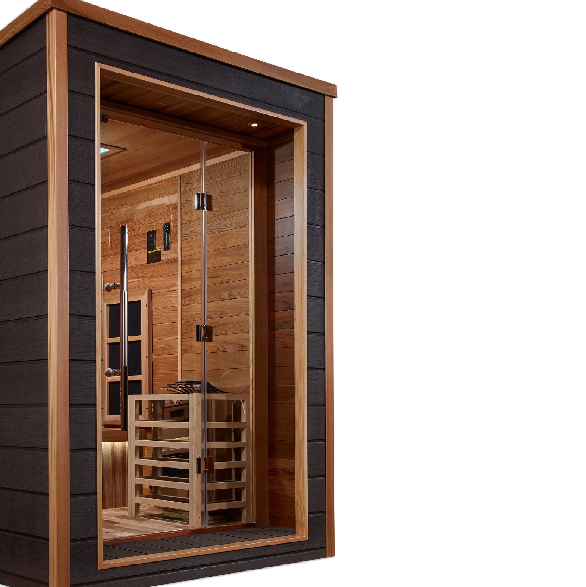New 2026 "Karlstad" 6-Person Outdoor-Indoor PureTech™ Hybrid Full Spectrum Sauna