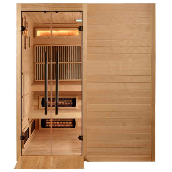 New 2026 Toledo GDI-8360-01 6 Per Hybrid Sauna (Indoor). Full Spectrum and Harvia Traditional Stove