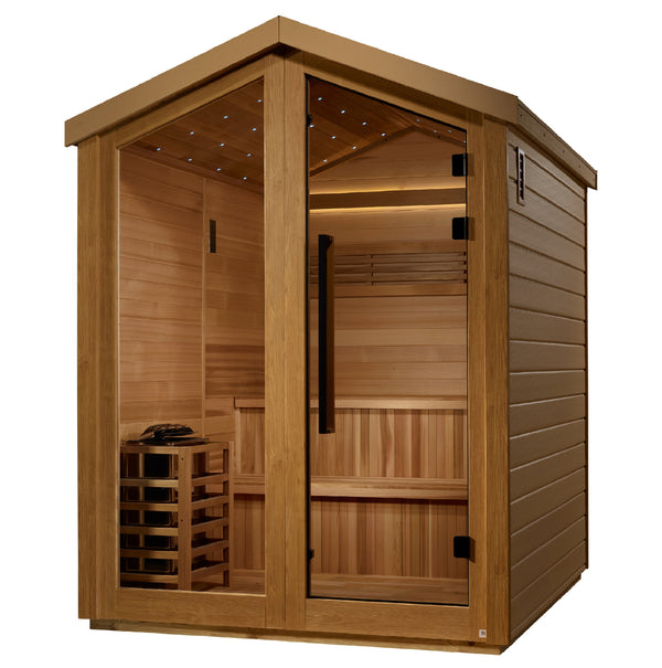 New 2026 Kaarina 6 Person Outdoor Traditional Sauna (GDI-8506-01) - Canadian Red Cedar Interior